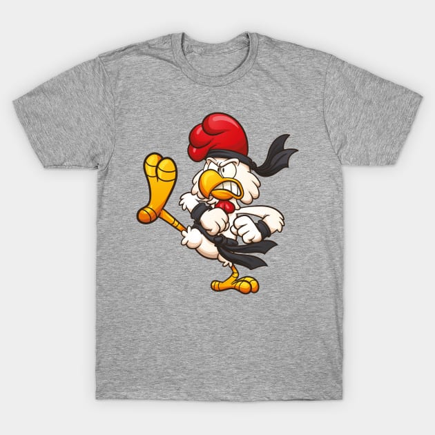 Karate Chicken T-Shirt by memoangeles